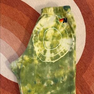 Aviator Nation Green Tie-Dye Joggers Women’s size S